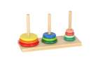 Wooden pyramid with base tower rainbow sorter 4