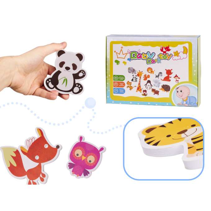 Bath toy foam animals