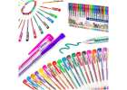 Color glitter gel pens set of 25pcs. 1