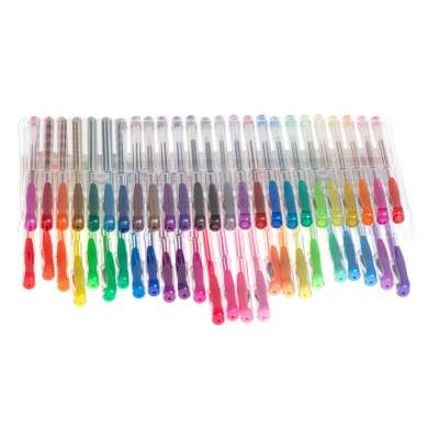 Color glitter gel pens set of 50pcs.