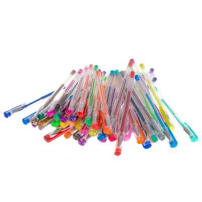 Color glitter gel pens set of 50pcs.