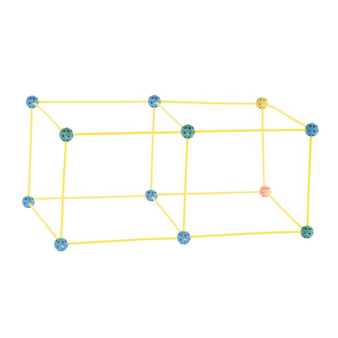 Construction blocks tube base tent house 75el.