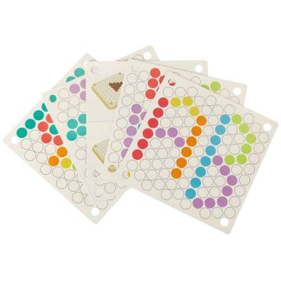Educational montessori bead ball mosaic puzzle 77el.
