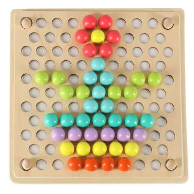 Educational montessori bead ball mosaic puzzle 77el.