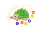 Educational set for learning to sew buttons hedgehog 9