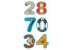 Foam letters numbers bath toy 6