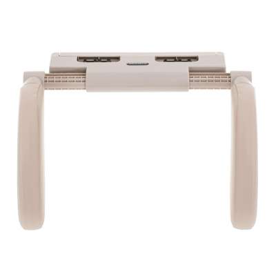 Head and neck adjustable car headrest beige