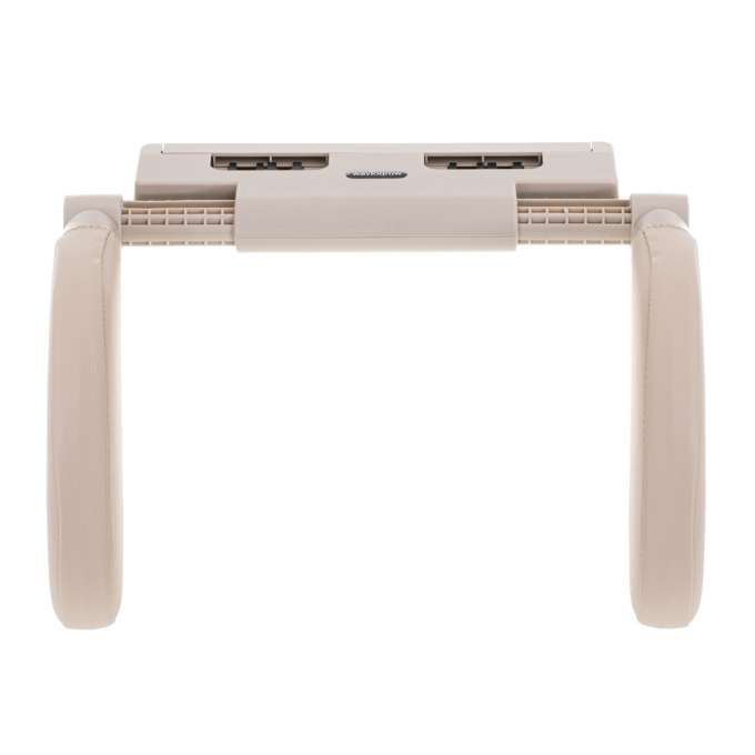Head and neck adjustable car headrest beige