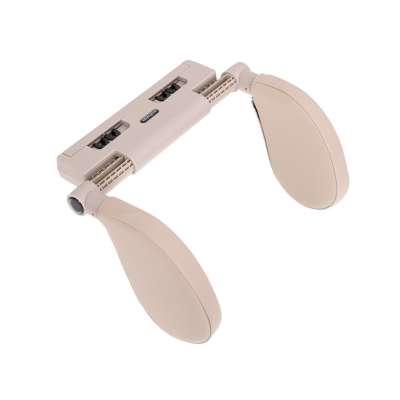 Head and neck adjustable car headrest beige
