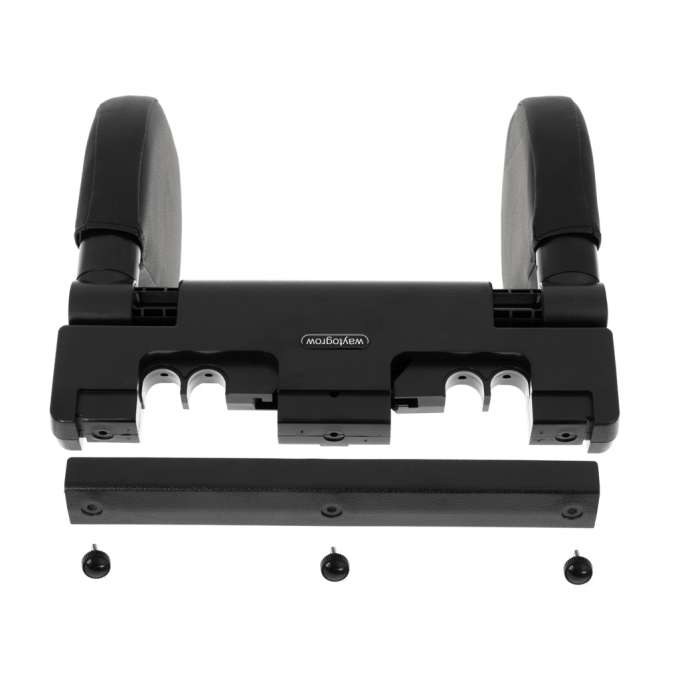 Head and neck adjustable car headrest black