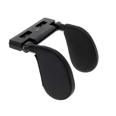Head and neck adjustable car headrest black