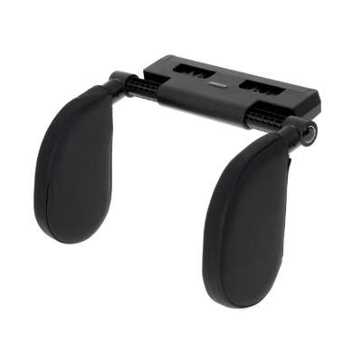 Head and neck adjustable car headrest black