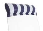Inflatable mattress swimming chair 120x70cm navy blue 2