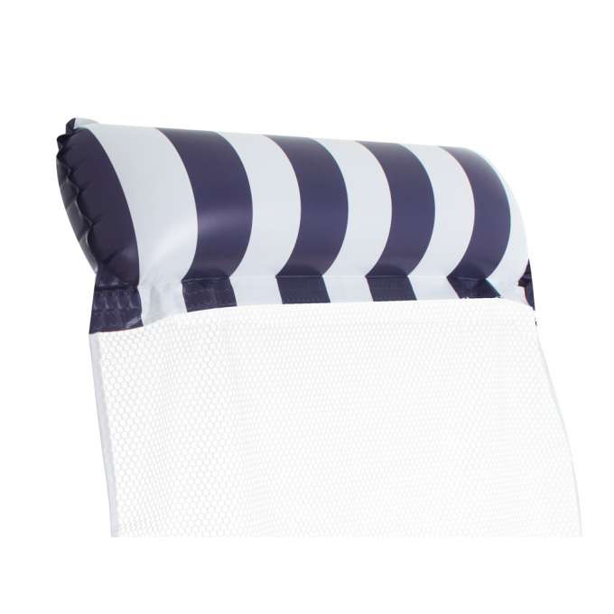 Inflatable mattress swimming chair 120x70cm navy blue