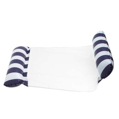 Inflatable mattress swimming chair 120x70cm navy blue