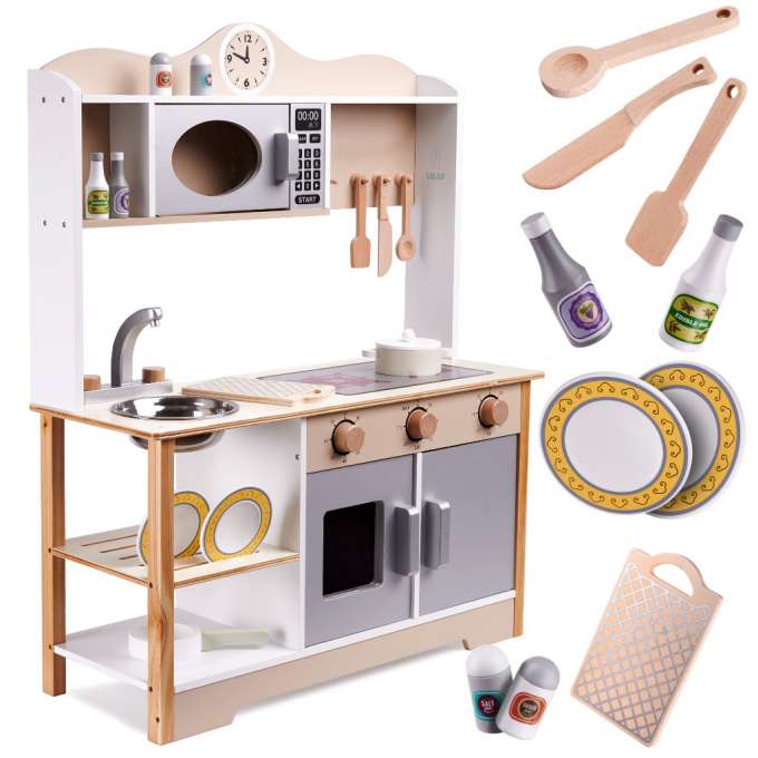 LULILO Kuketo MDF wooden kitchen + accessories
