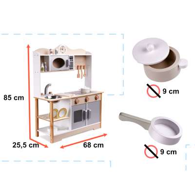 LULILO Kuketo MDF wooden kitchen + accessories
