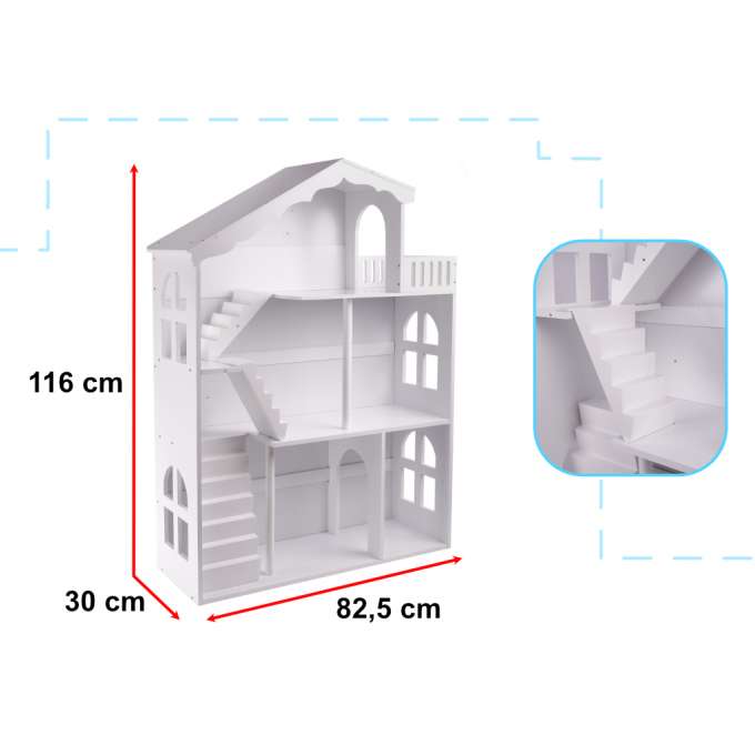 LULILO Shelf bookcase toy house 2-in-1 CALLA 116cm XXL