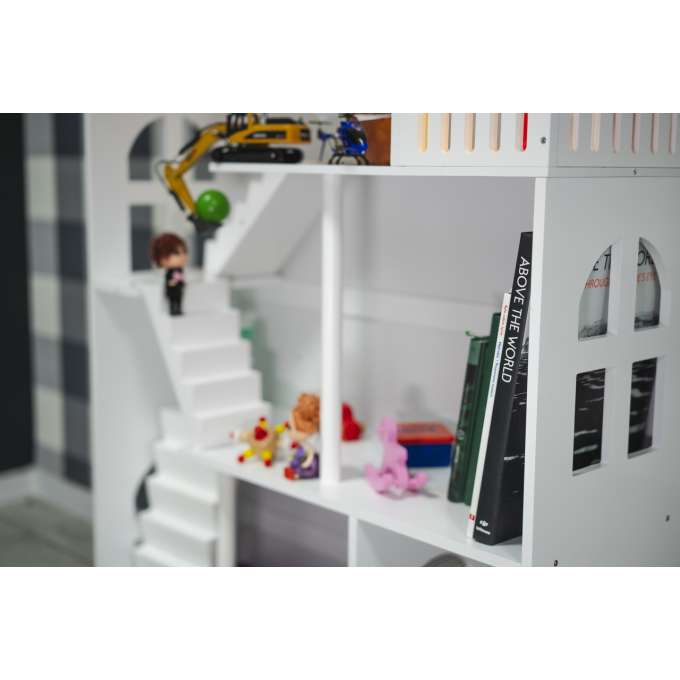 LULILO Shelf bookcase toy house 2-in-1 CALLA 116cm XXL