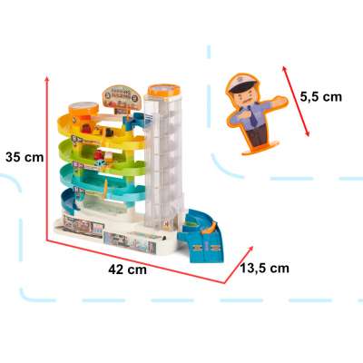 Parking garage 4 levels electric elevator + 6 cars
