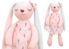Pink rabbit plush mascot 1