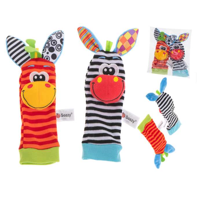 Rattle toy foot socks 2pcs.