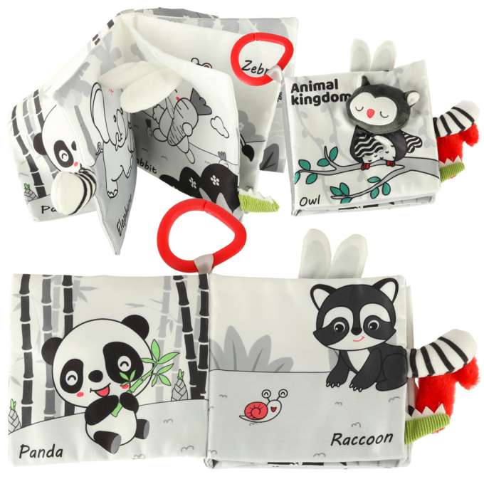 Sensory book soft animal tails owl