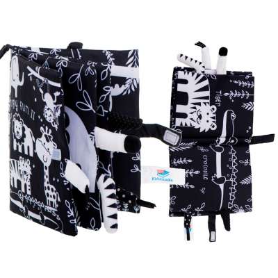 Sensory book soft safari animal tails