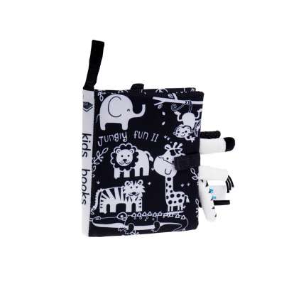 Sensory book soft safari animal tails