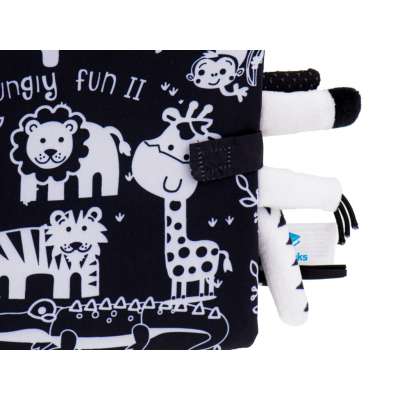 Sensory book soft safari animal tails