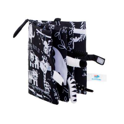 Sensory book soft safari animal tails