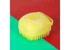 Silicone brush for washing dogs cats yellow 10