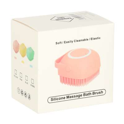 Silicone brush for washing dogs cats yellow