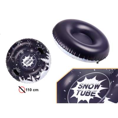 Slide sled inflatable snow wheel tire