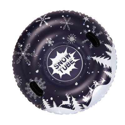 Slide sled inflatable snow wheel tire