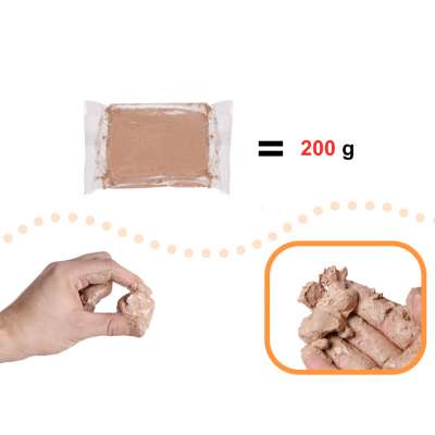 Stock clay for potter's wheel 1200g