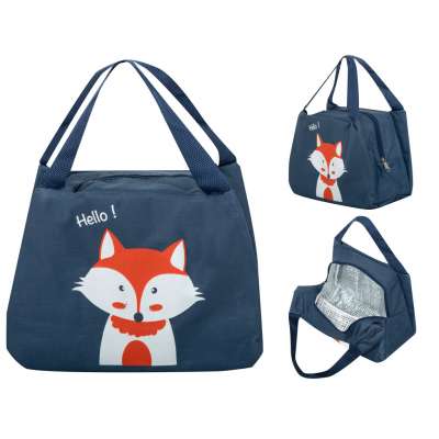 Thermal insulation bag breakfast lunch fox orange