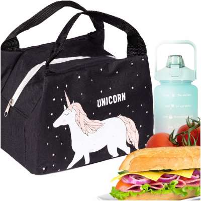 Thermal insulation bag breakfast lunch unicorn