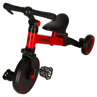 Balance bike tricycle Trike Fix Mini 3in1 with pedals red
