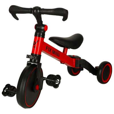 Balance bike tricycle Trike Fix Mini 3in1 with pedals red