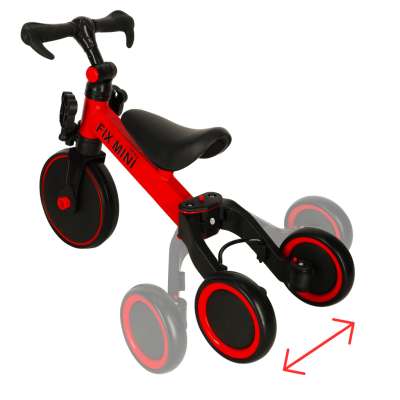 Balance bike tricycle Trike Fix Mini 3in1 with pedals red