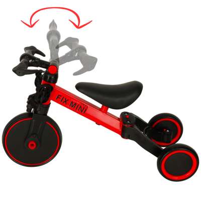Balance bike tricycle Trike Fix Mini 3in1 with pedals red