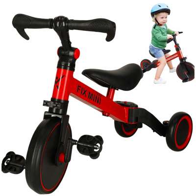 Balance bike tricycle Trike Fix Mini 3in1 with pedals red