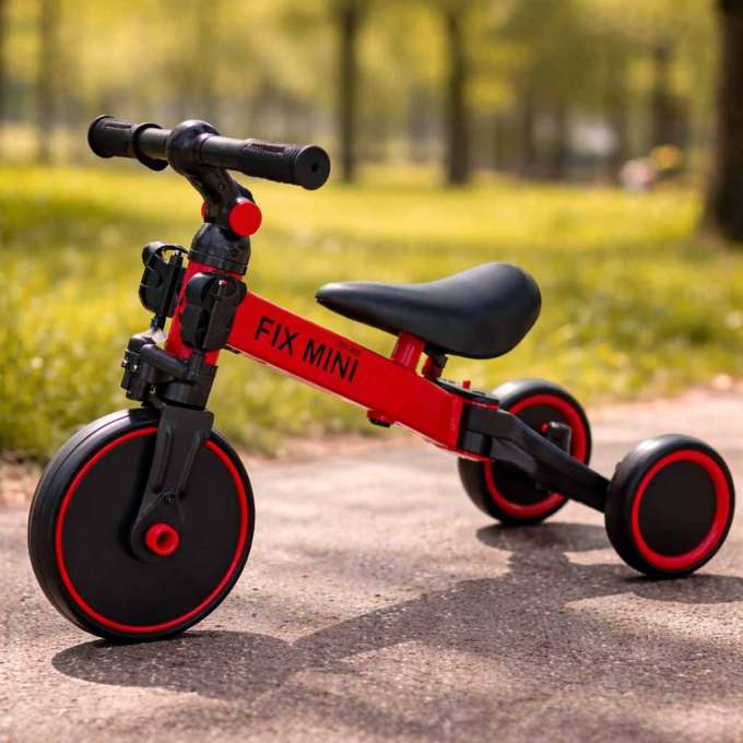 Balance bike tricycle Trike Fix Mini 3in1 with pedals red