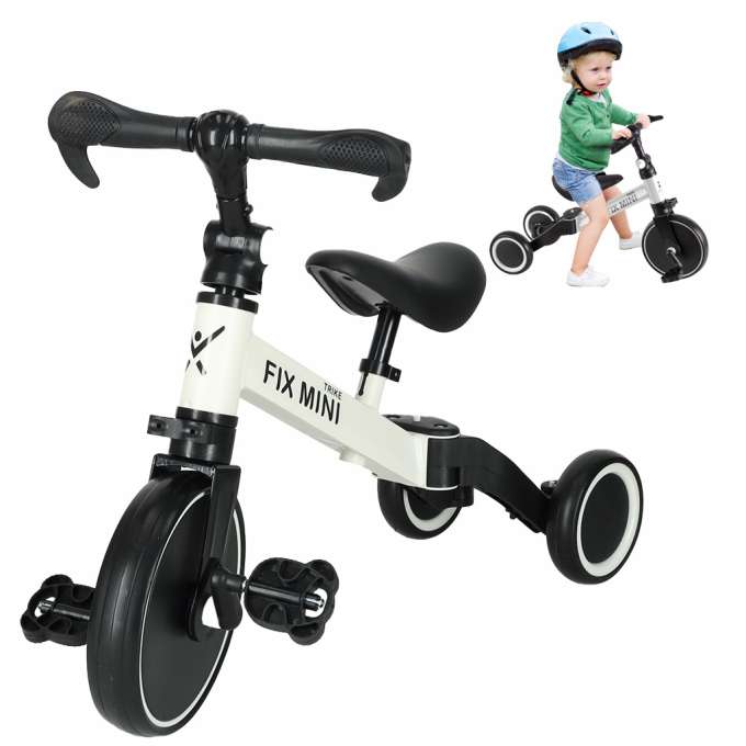 Balance bike tricycle Trike Fix Mini 3in1 with pedals white