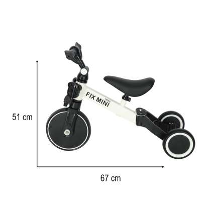 Balance bike tricycle Trike Fix Mini 3in1 with pedals white
