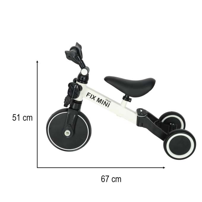 Balance bike tricycle Trike Fix Mini 3in1 with pedals white