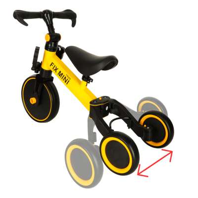 Balance bike tricycle Trike Fix Mini 3in1 with pedals yellow