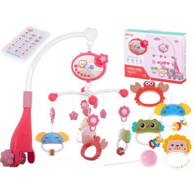 Carousel star design lullabies pink + remote control