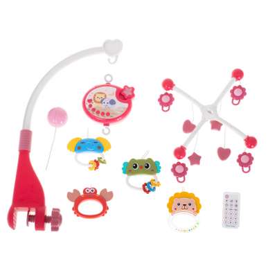 Carousel star design lullabies pink + remote control